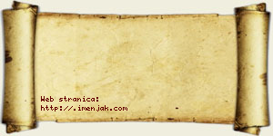 Jana Rakić vizit kartica